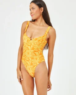 Printed Kendal One Piece - Golden Hour Blooms
