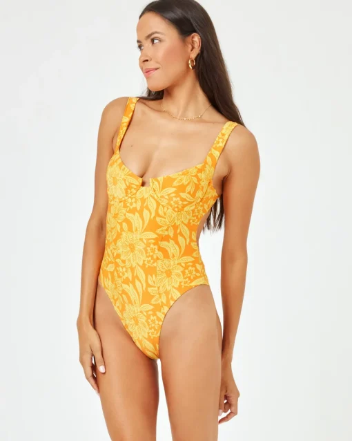 Printed Kendal One Piece - Golden Hour Blooms