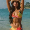 Printed Riley Bikini Top - Copacabana