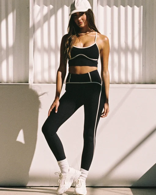 Revel Legging - Black-Cream