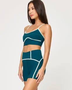 Revel Short - Deep Teal-Cream