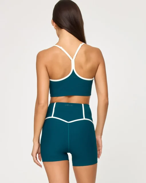 Revel Short - Deep Teal-Cream