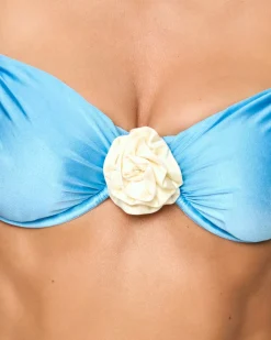 Rosette Stella Bikini Top - Seaspray-Cream