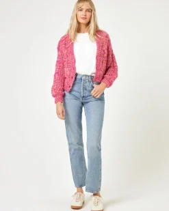 Strawberry Fields Cardigan - Strawberry Marl