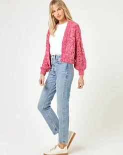 Strawberry Fields Cardigan - Strawberry Marl