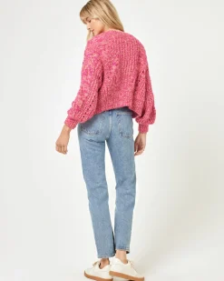 Strawberry Fields Cardigan - Strawberry Marl