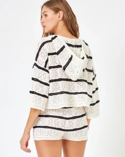 Striped Diamond Eyes Short - Starcrossed Stripe