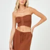 Summer Feels Tube Top - Coffee
