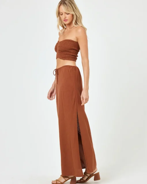 Summer Feels Tube Top - Coffee