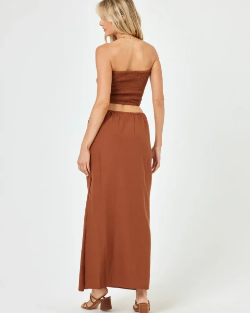 Summer Feels Tube Top - Coffee
