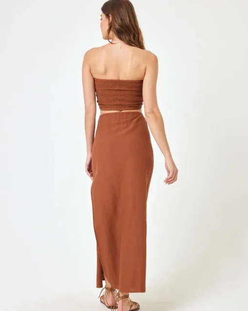 Summer Feels Tube Top - Coffee