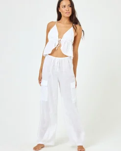 Sundown Cargo Pant - White