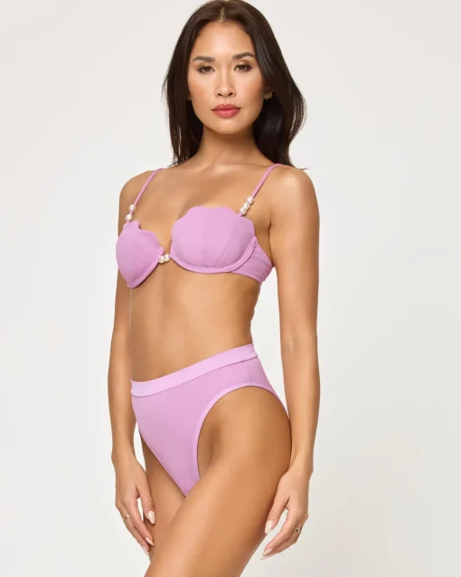 Sunrise Shell Bikini Top - Mauve