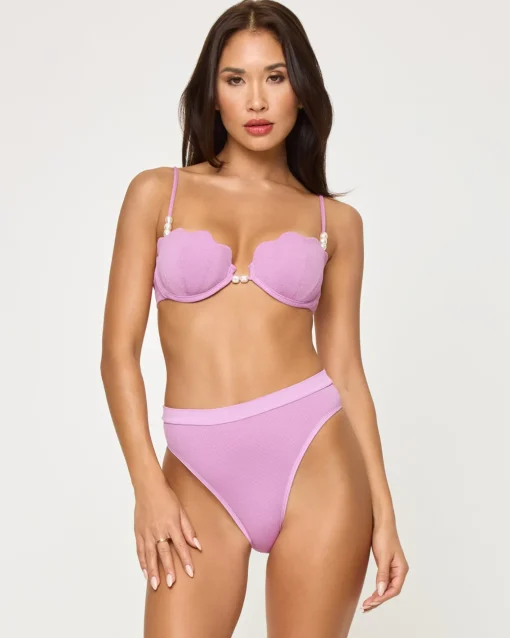 Sunrise Shell Bikini Top - Mauve