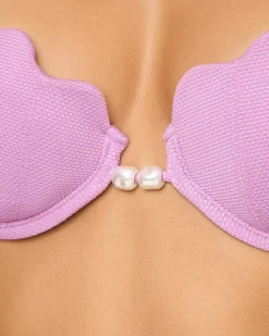 Sunrise Shell Bikini Top - Mauve