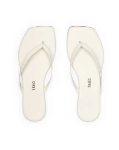 TKEES Square Toe Lily Sandals - Cream