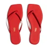 TKEES Square Toe Lily Sandals - Red