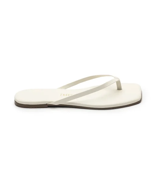 TKEES Square Toe Lily Sandals - Cream