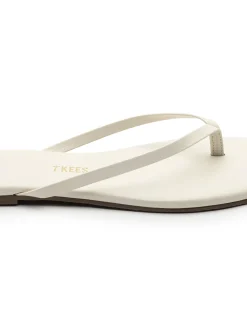 TKEES Square Toe Lily Sandals - Cream