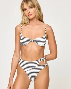 Tulip Bikini Top - Sail Along Stripe