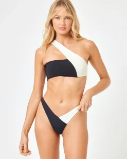 Venus Bikini Top - Black-Cream