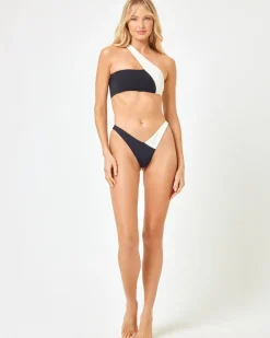 Venus Bikini Top - Black-Cream